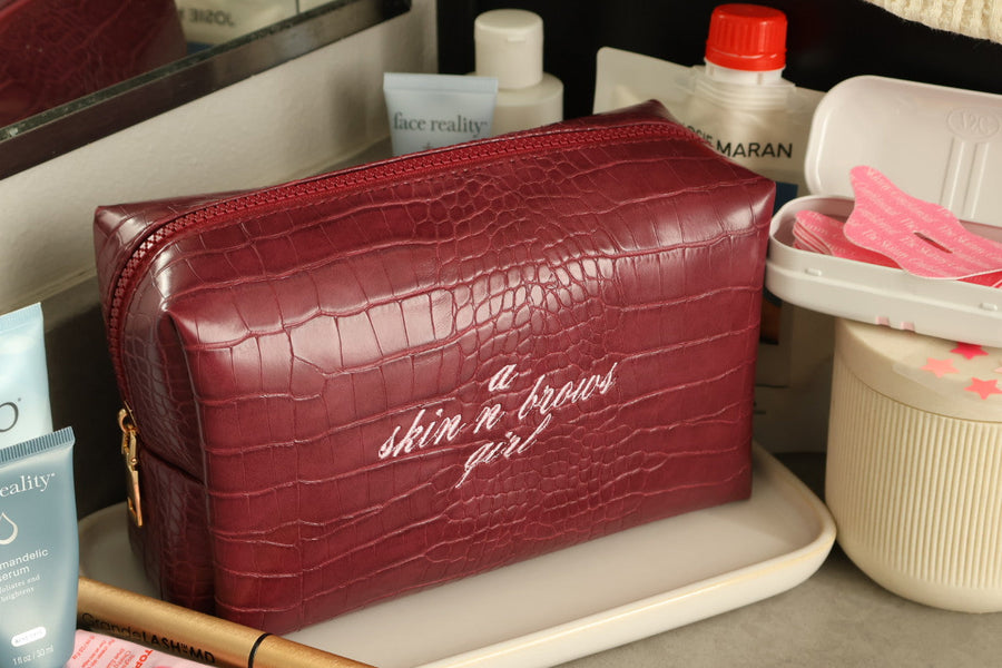 the croc bag- merlot